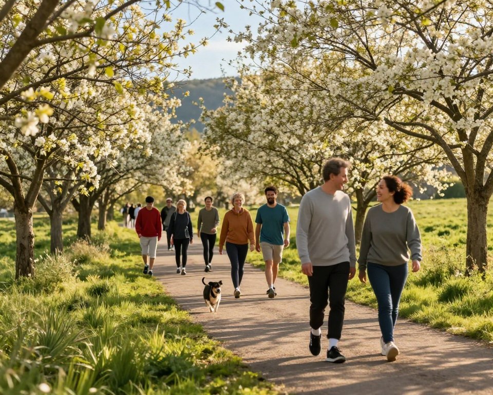 walk outdoors every day